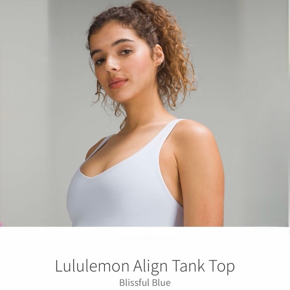 LIKE NEW Lululemon Align Tank Top - Blissful Blue - Picture 8 of 10